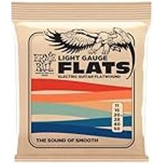 Ernie Ball Flats, Flatwound-Saiten für E-Gitarren Light, 11-50