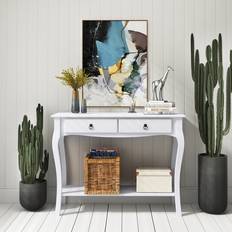 Homcom White Console Tables Homcom with Console Table