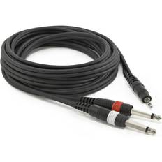 Gear4music Stereo Minijack Mono Cable, 1m