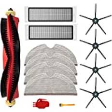 Chuancheng Kit Roborock S6, S60, S5, MAX, dammsugartillbehör, 2 filter, 4 moppdukar, 4
