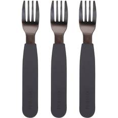 Filibabba Kinderbestecke Filibabba Silicone Forks 3-pack Stone Grey