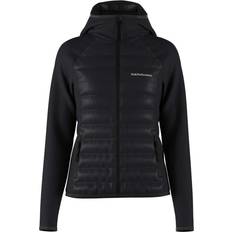 Dame - Polyamid Klær Peak Performance Down Hybrid Hood Jacket W - Black