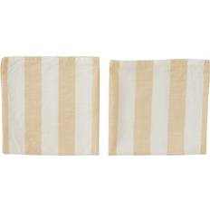 OYOY Striped Tygservett Beige (45x45cm)