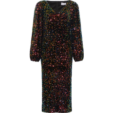 Teagan Lg. Dress - Black Mix