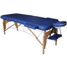 Massage- & Relaxation Products Folding Wood Massage Table in Blue