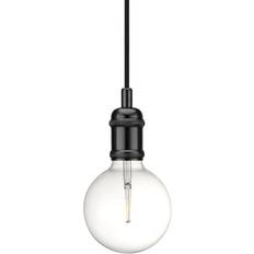 Nordlux pendelophæng sort Nordlux Avra Black Pendel ∅ 5.1cm