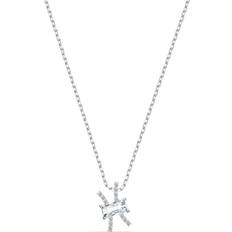 Swarovski Charms & Pendants Swarovski Women Zodiac II Crystal Pendant Pisces White Mixed Metal Finish One 5563896