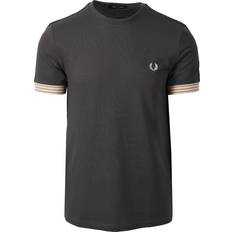 Fred Perry Men's Striped Cuff T-shirt Green