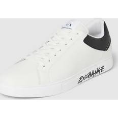 Schuhe Armani Exchange Men's Paris back & side logo Sneaker, Op White Black