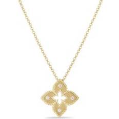 Roberto Coin Venetian Princess 18ct Yellow Gold Diamond Pendant Necklace