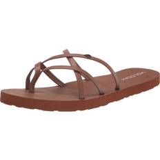 Volcom Women's New School Flip Flop Sandal, Cognac