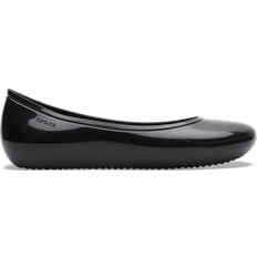 Crocs 40 Bailarinas Crocs Brooklyn Flat - Black/High Shine