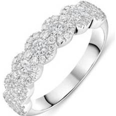 Eternity Rings - White Bloch 18ct White Gold 1.18ct Diamond Half Eternity Ring