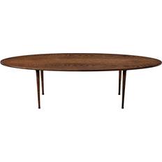 Ovale - Træ Sofaborde Intarsia Furniture Surf Table Olieret Røgbejdset Eg Sofabord 153cm