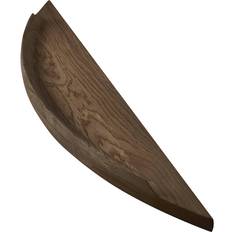 Intarsia Furniture Arcus Medium Oiled Smoke-stained Oak Wall Shelf 90cm