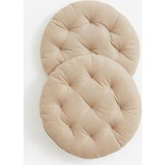 Hemtextil H&M 2-pack Stolsdyna Brun