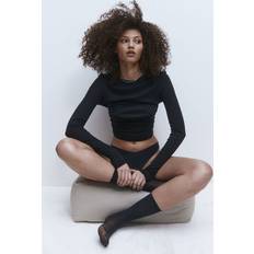 Microfiber Trosor H&M Dam Svart 3-pack osynlig trosa thong