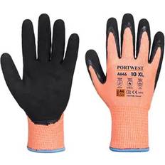 Portwest A646 Vis-Tex vinter nitril skærefast handske Orange/Sort