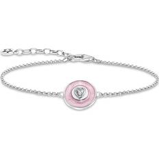 Rosa Armbånd Thomas Sabo Sterling Silver Sterling Silver Enamel Zirconia Pinkish Br