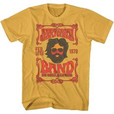 Clothing American Classics Jerry Garcia Band 1978 Concert Poster Adult Short Sleeve T-Shirts Graphic Tees Gold