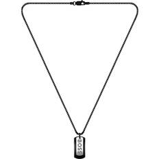 BOSS HUGO Men's Devon Double Tag Pendant Necklace