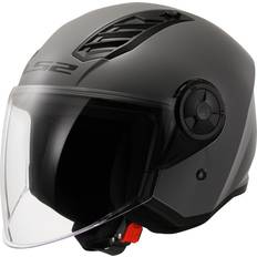 LS2 Motorcycle Helmets LS2 Airflow II Solid Open Face Helmet - Nardo Grey