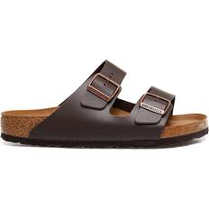 Birkenstock Arizona Natural Leather Dark Brown Women's