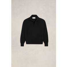 Wool Polo Shirts Ami Paris De Cœur Poloshirt mit Stickerei Schwarz Unisex