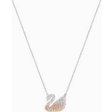 Swarovski Multicoloured Necklaces Swarovski 5215034 Iconic Swan Necklaces Multicoloured