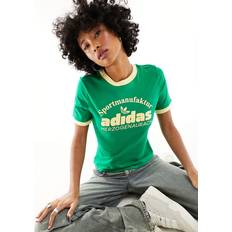 Ropa adidas Originals Grøn og gul T-shirt med retrologo