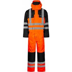 3XL Arbeidsoveraller LYNGSØE Hi-Viz vinterkedeldragt LR5033 orange