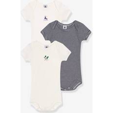 Petit Bateau 3er-Pack Baby Kurzarm-Bodys mandel mandelgrün 62