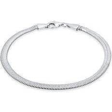 Armbänder Kuzzoi Flach Elegant Schlangenkette Fischgräte 925 Silber Armband 1.0 pieces