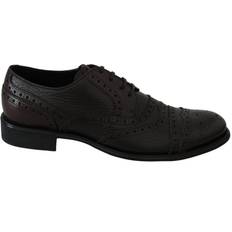 Derby Dolce & Gabbana Brun Lær Derby Brogue Sko Black