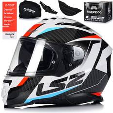 LS2 Storm II Racer Helmet - Rouge Bleu