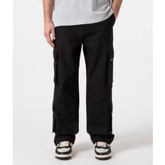 Represent Trousers Represent Baggy Cotton Cargo Trousers Black