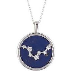 Topaz Jewellery Sets Latelita Zodiac Lapis Gemstone Star Constellation Pendant Necklace Silver Pisces Blue One