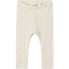 19/21 Kinderkleding Lil'Atelier Leggings - Ecru/Lichtbruin