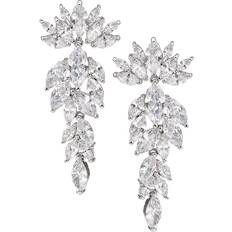 Brass Earrings Eye Candy LA Luxe Collection Cz Diana Drop Earrings -