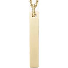 Stainless Steel Necklaces Fossil Drew Gold-Tone Stainless Steel Chain Necklace JF04464710 JF04464710