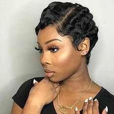 OYM HAIR Short Human Hair wigs for Black Women Pixie Cut Wigs for Human Hair