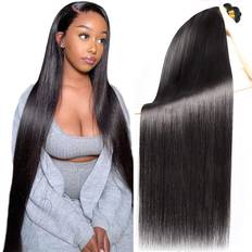 Misefair 12A Brazilian Straight Human Hair Bundles Long Straight