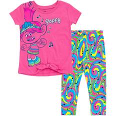 Children's Clothing Dreamworks DreamWorks Trolls Poppy Toddler Girls T-Shirt and Capri Leggings Outfit Set Pink/Multicolor 4T