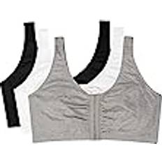 Fruit of the Loom sport-bh för kvinnor plusstorlek 2-pack Grey 3-pack