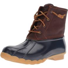 Sperry Women Shoes Sperry Sperry Women's Saltwater Core Boots, Tan/Navy, Wide