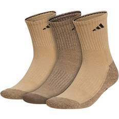 adidas Men's 3-pack Cushioned Mid-Crew Socks, 6-12, Lt Beige