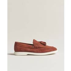 Boss Black Sienne Tassle Loafer Suede Open Brown