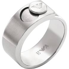 Herren Ringe Emporio Armani Band Ring - Silver