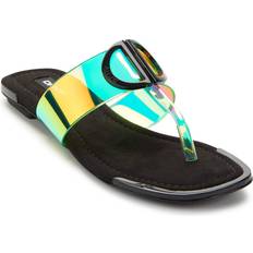 DKNY DKNY Women's HALCOTT Flat Sandal, Multi