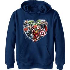 Marvel Hoodies Marvel Kid's Avenger Heart Hoodie - Heather Navy